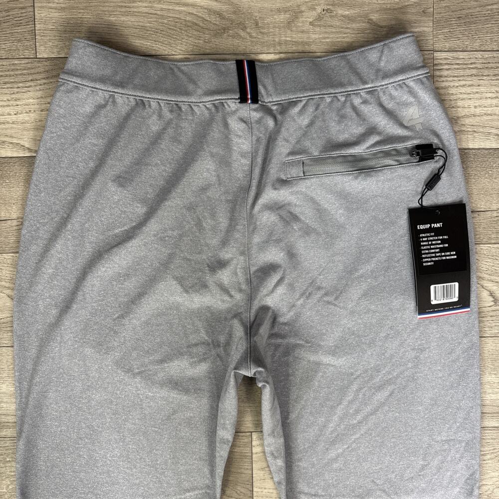 Fourlaps Equip Pants Pull On Stretch Athletic Slim Leg Gray sz S Short - Picture 8 of 8
